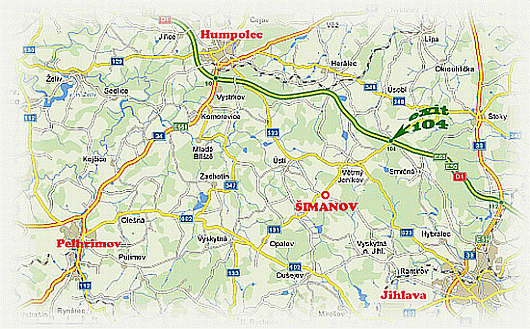 Mapa Šimanov